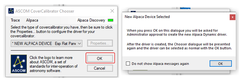 Alpaca Driver Install