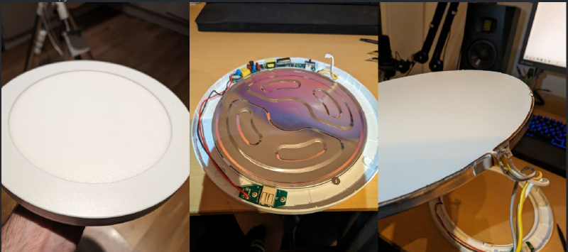 LGP from commercial lamp