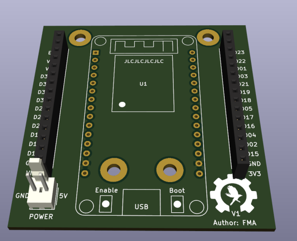PCB 3D ESP32